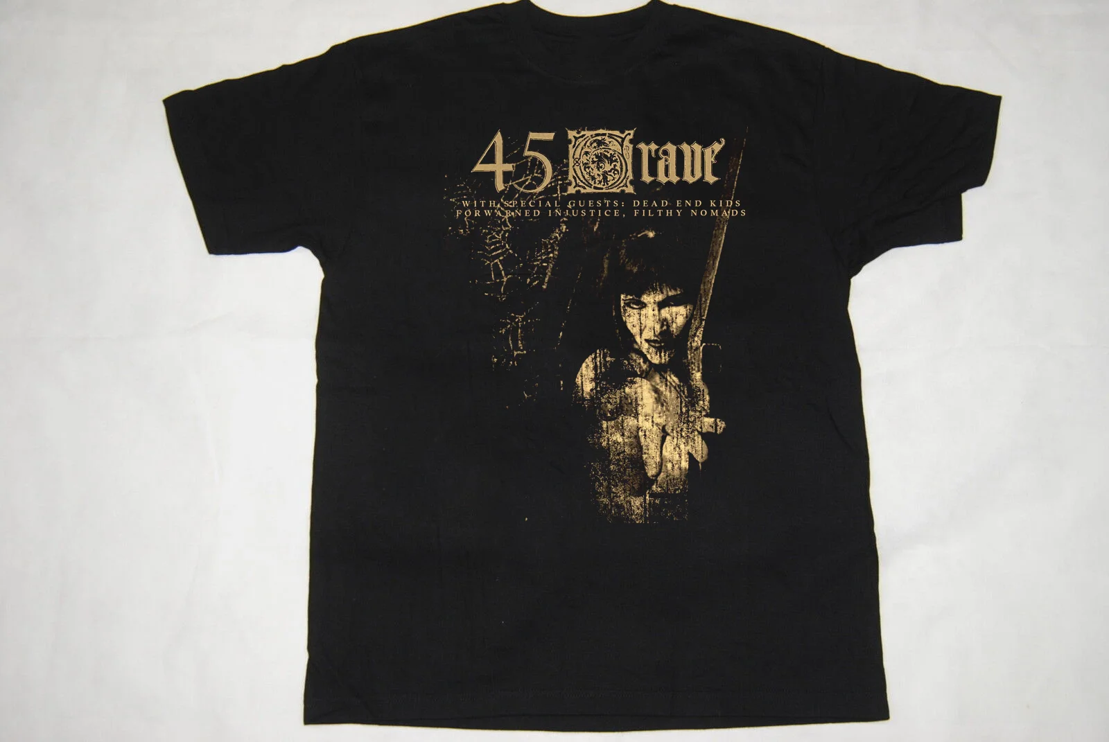 45 Grave Band Music On Stage Black T-Shirt Cotton Unisex