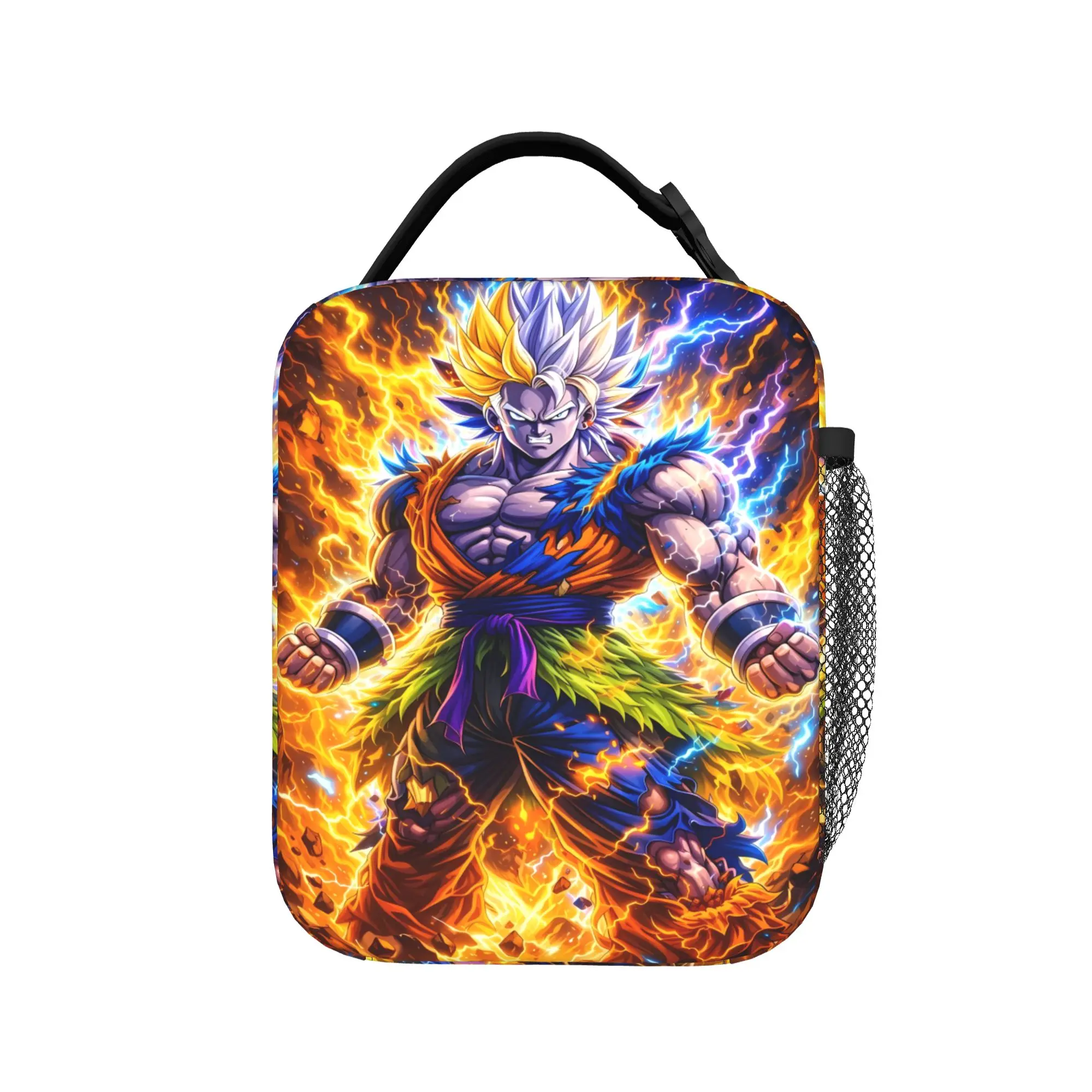 Dragons Ball Anime Song Goku Lunch Bag Casual Office Lunch Box Custom Convenient Tote Food Bags Back To School