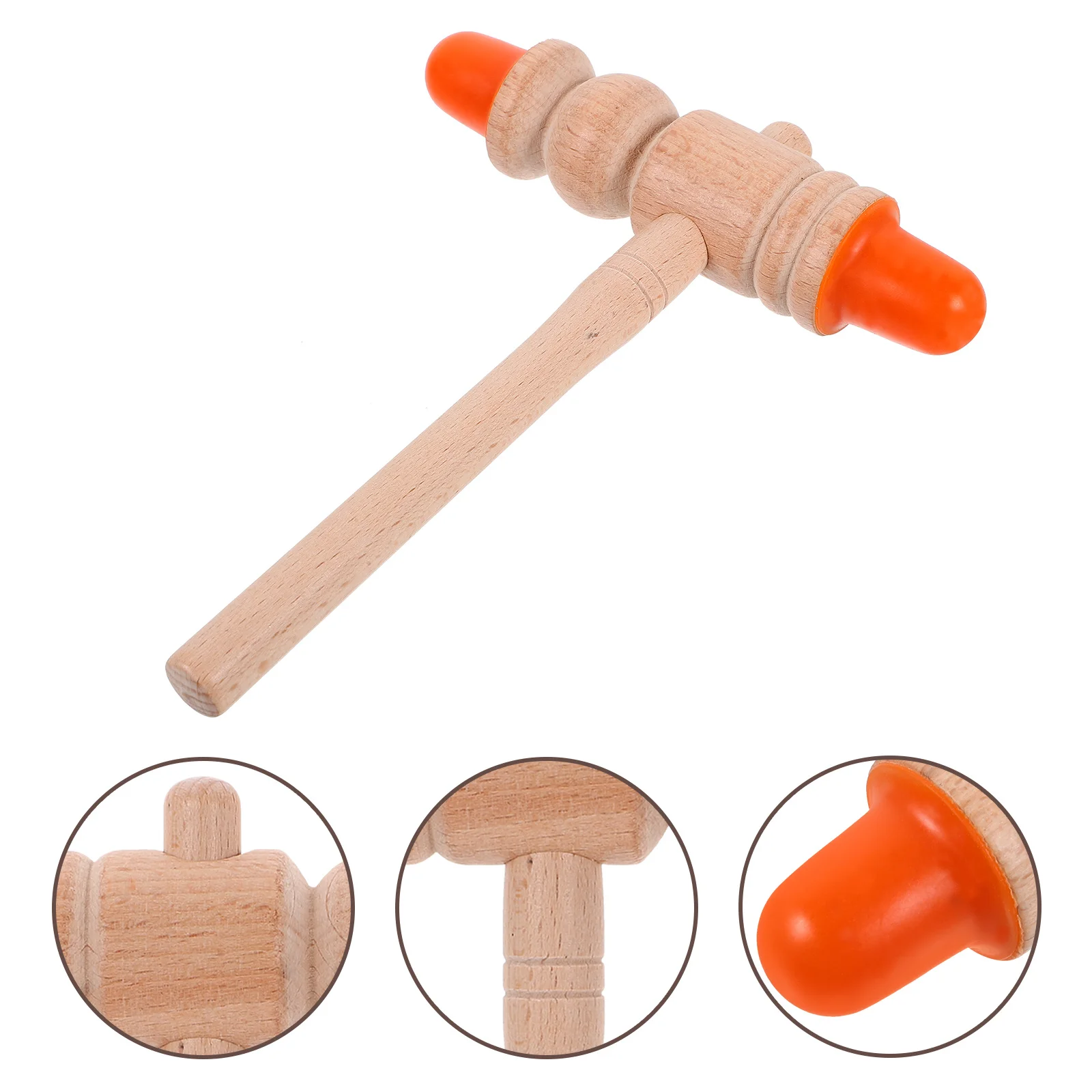 

Акупунктурная палочка для акупунктурных точек, деревянный массажер для тела, инструмент для красоты и здоровья, практичный прочный дизайн с двойной головкой для подарка