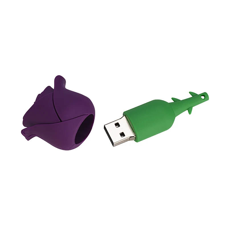 CARTOON 64GB USB Flash Drive rose USB Flash Drive 32G 16GB 8GB 4GB  Pen Drive 128gb Memory Stick CUTE 256GB 512GB 1TB