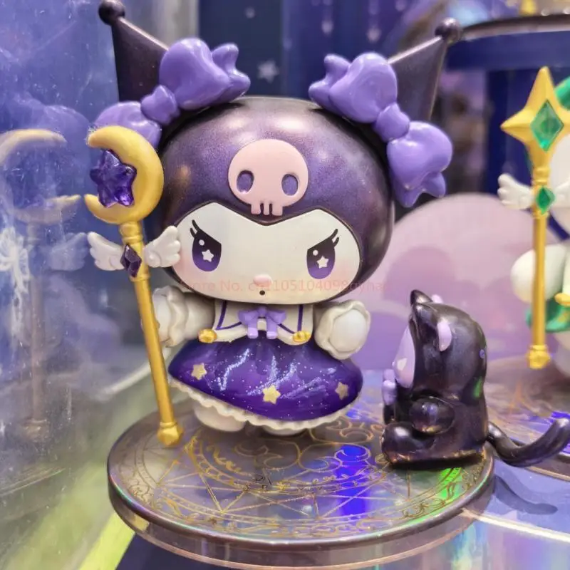 

Оригинальный персонаж Sanrio, звездная ночь, вечеринка, волшебник, серия, слепая коробка, игрушки, фигурки аниме, модель Hello Kitty Melody Kuromi, подарки