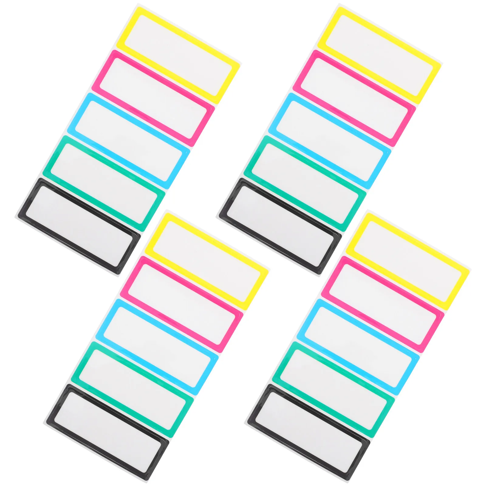 

20Pcs Reusable Dry Erase Labels for Home Office Pantry Storage Bins Jars Easy Clean Removable Sticky Name Tags