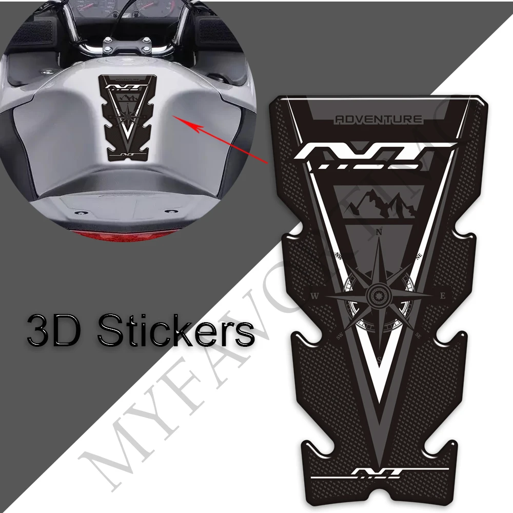 

Motorcycle For Honda NT 650 700V 1000 1100 NT650 NT1100 Adventure Stickers Decals Protector Tank Pad Gas Fuel Oil Kit Knee