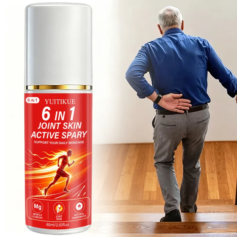 6 IN 1 Joint Skin Active Spray Natural Ingredients Body Skincare Spray Muscle Comfort Joint Skin Care 60ml For Daily Use