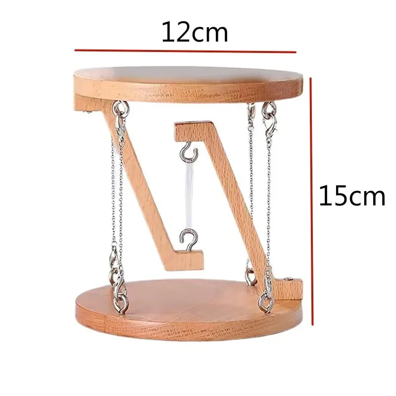 Floating Table Tensegrity Structure Ornaments Wooden Plant Stand Anti Gravity Physics Gift Cup Holder Creative Decor Home Decor
