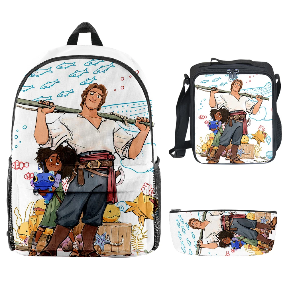 

Popular Youthful the sea beast 3D Print 3pcs/Set Student School Bags Laptop Daypack Backpack Crossbody Lunch bag Pencil Case