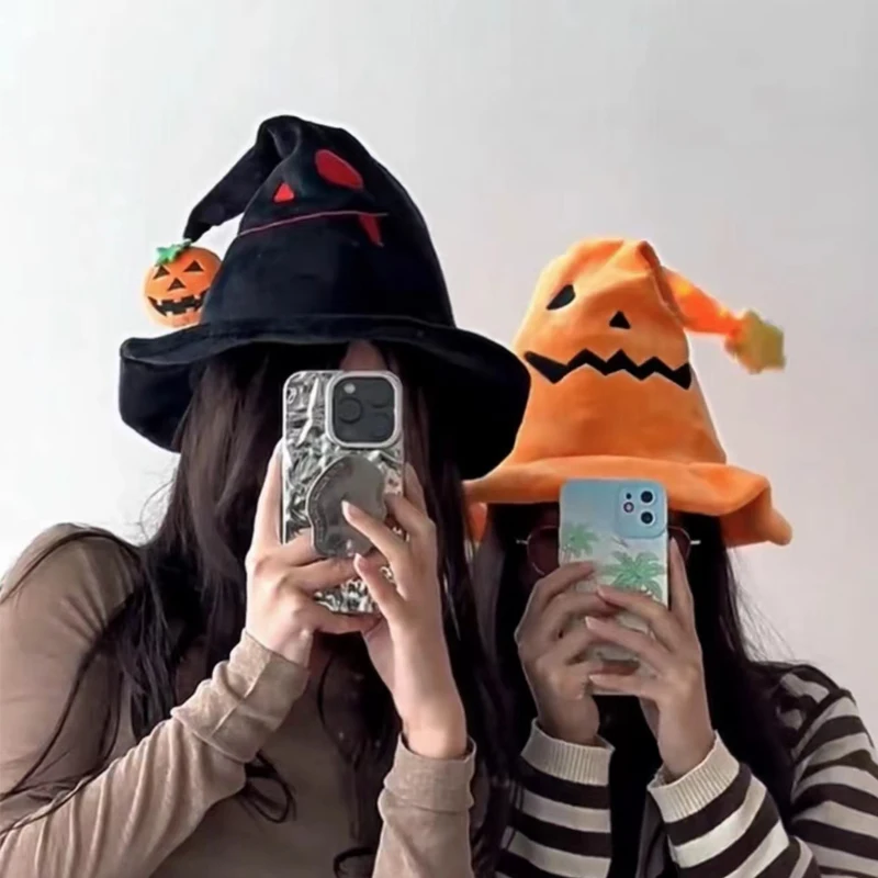Chapeau d'elfe citrouille d'halloween, jouets tendance pour adultes et enfants, décoration de fête, Cosplay créatif, sorcière, nouvelle collection ﻿ Cadeaux drôles