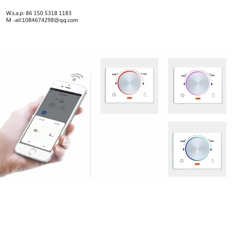 3-Function Smart WiFi Shower Set, Modern Bathroom Rainfall Shower System