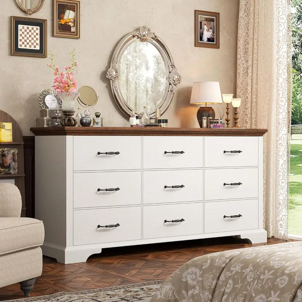 63 Wide White Drawe…