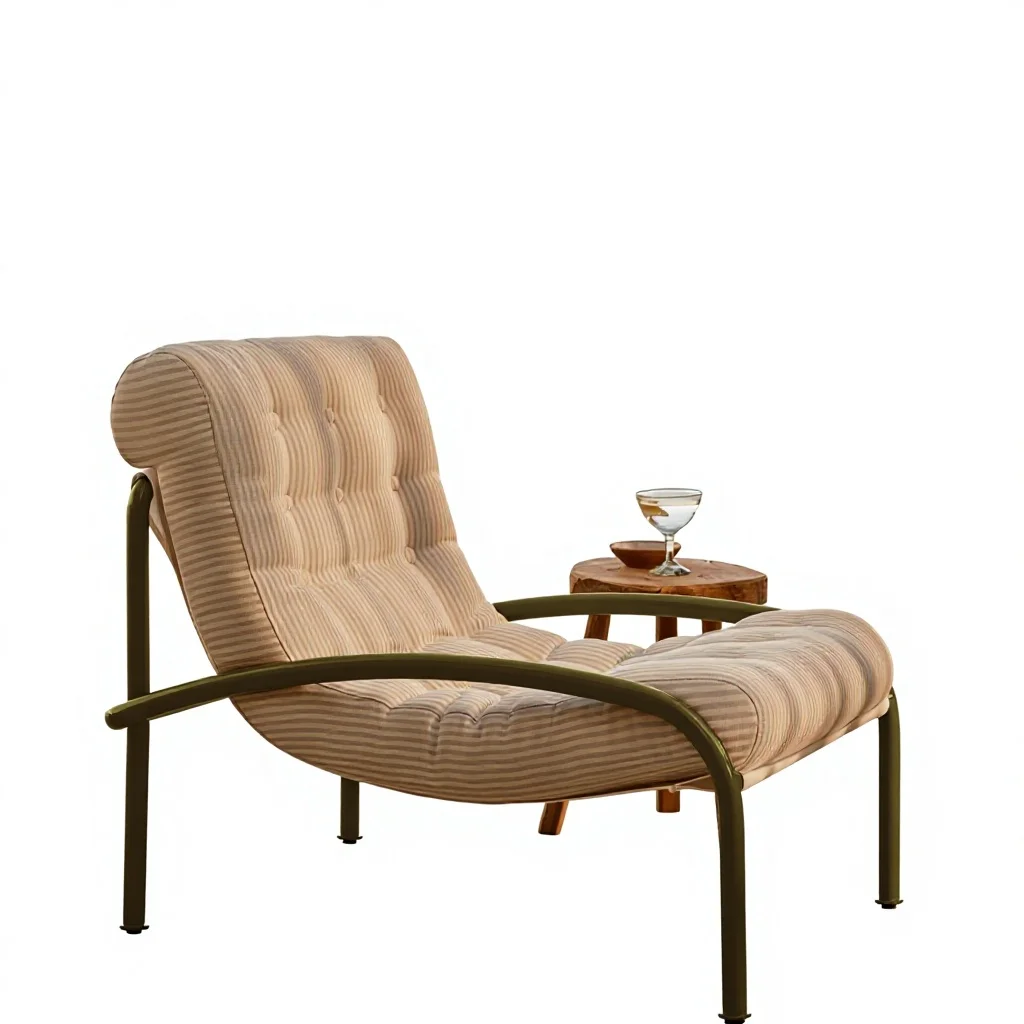 &Modern Outdoor Metal Waterproof Fabric Furniture Durable Comfortable Stackable Eco-Friendly for Villa Hotel Apartment
