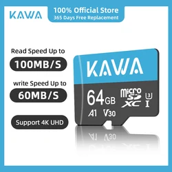 KAWA 64GB Micro SD Card TF Card Memory Record non solo per KAWA Dash Cam D5,D6,D8, Monitor S5,S6,S7, ma adatto anche ad altri