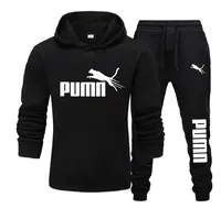 New autumn and winter men's pullover hoodie + pants 2-piece fashionable and trendy fitness jogging casual sportswear set