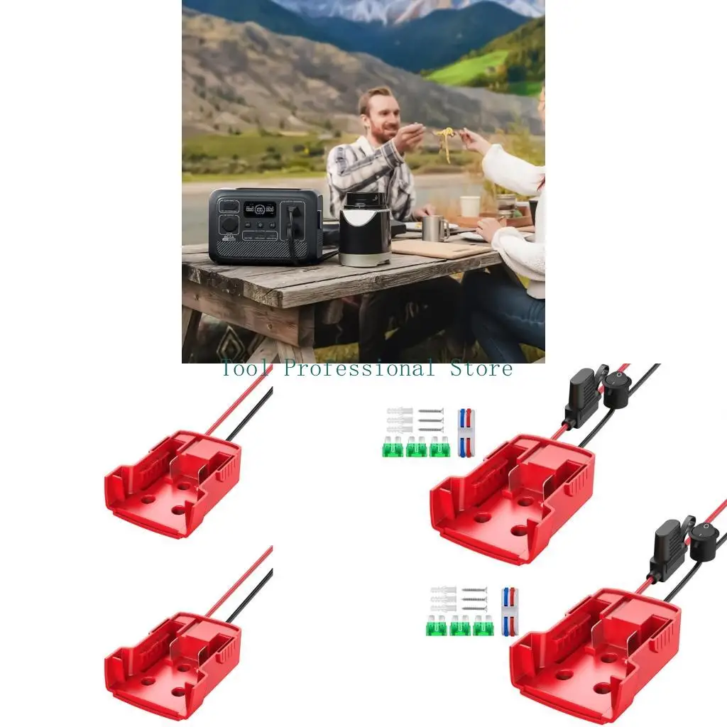 

57QF 2PCS Heavy dutys Power Wheel Adapter 18V lithium batteries Converters for M18Battery