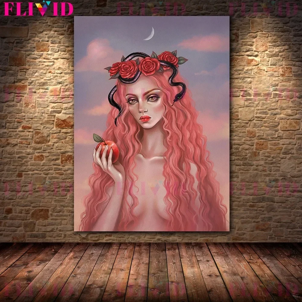 ليلة آلهة الموت الأرواح جدار ديكور فني هيكات آلهة رئيس السحر والتهجئة قماش اللوحة المشارك والمطبوعات #2