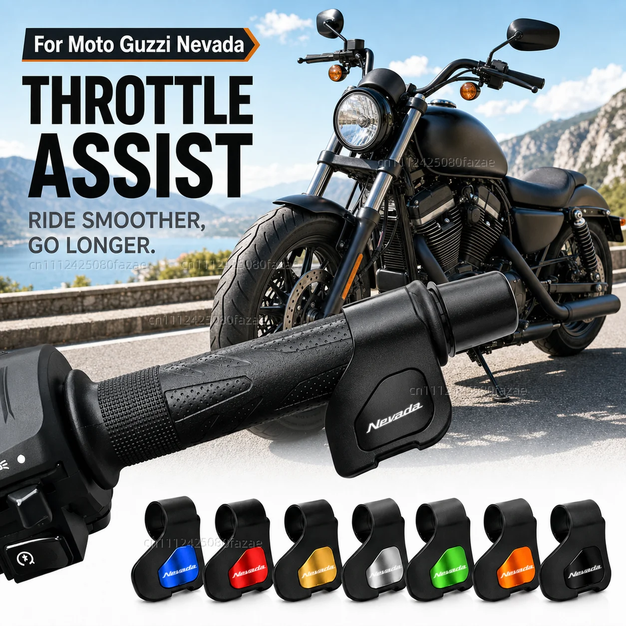 For Moto Guzzi Nevada 1991-2016 Classic Motorcycle Throttle Assistant Clip Labor Saver Acceleration Labor-saving Auxiliary Grip