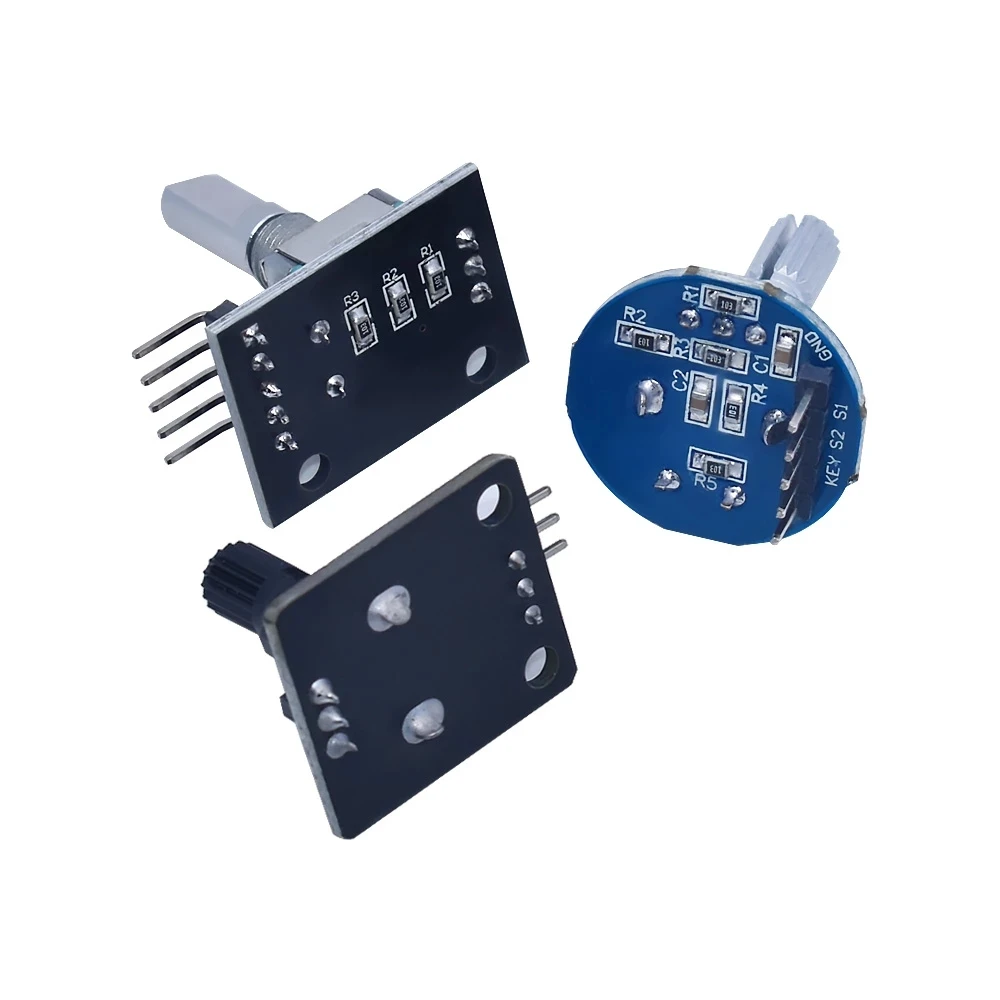 Rotary Encoder Module for Arduino Brick Sensor Development Round Audio Rotating Potentiometer Knob Cap EC11