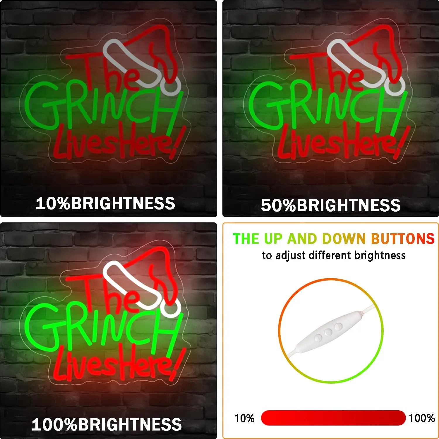 عش هنا علامة النيون عكس الضوء عيد ميلاد سعيد LED علامة للنافذة الداخلية غرفة نوم الزفاف بار هدية حفلة #5