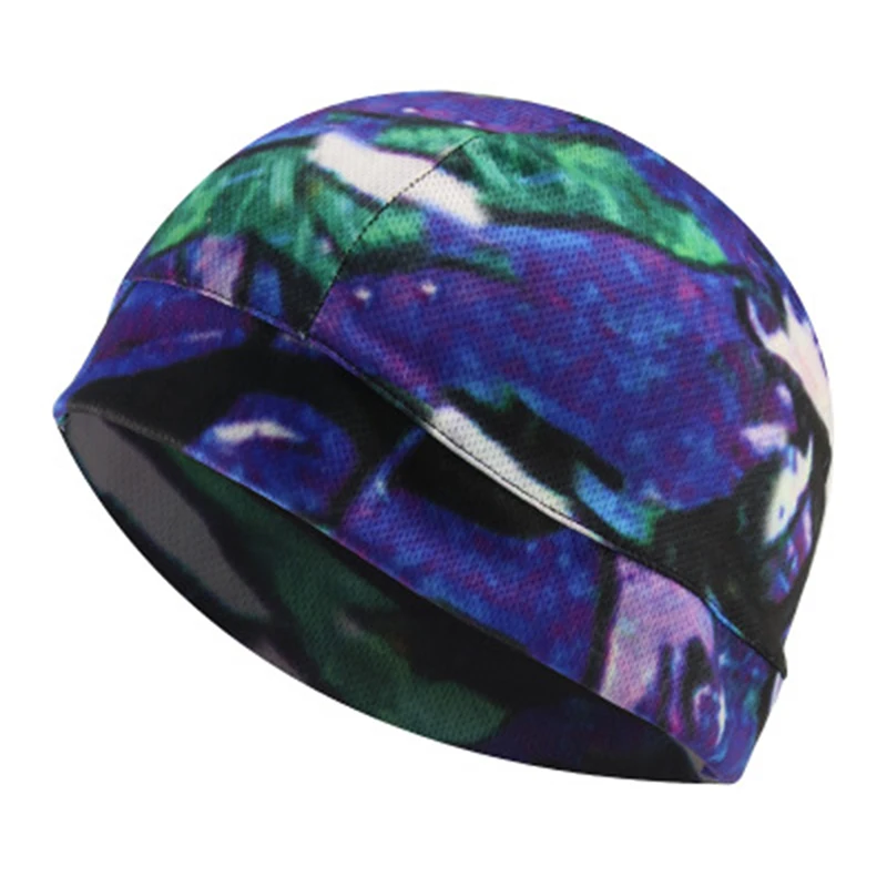 Male Sports Cap Quick Dry Helmet Inner Cap Unisex Anti-Sweat Cooling Beanie Breathable Hat Bike Bicycle Riding Cycling Hat Women