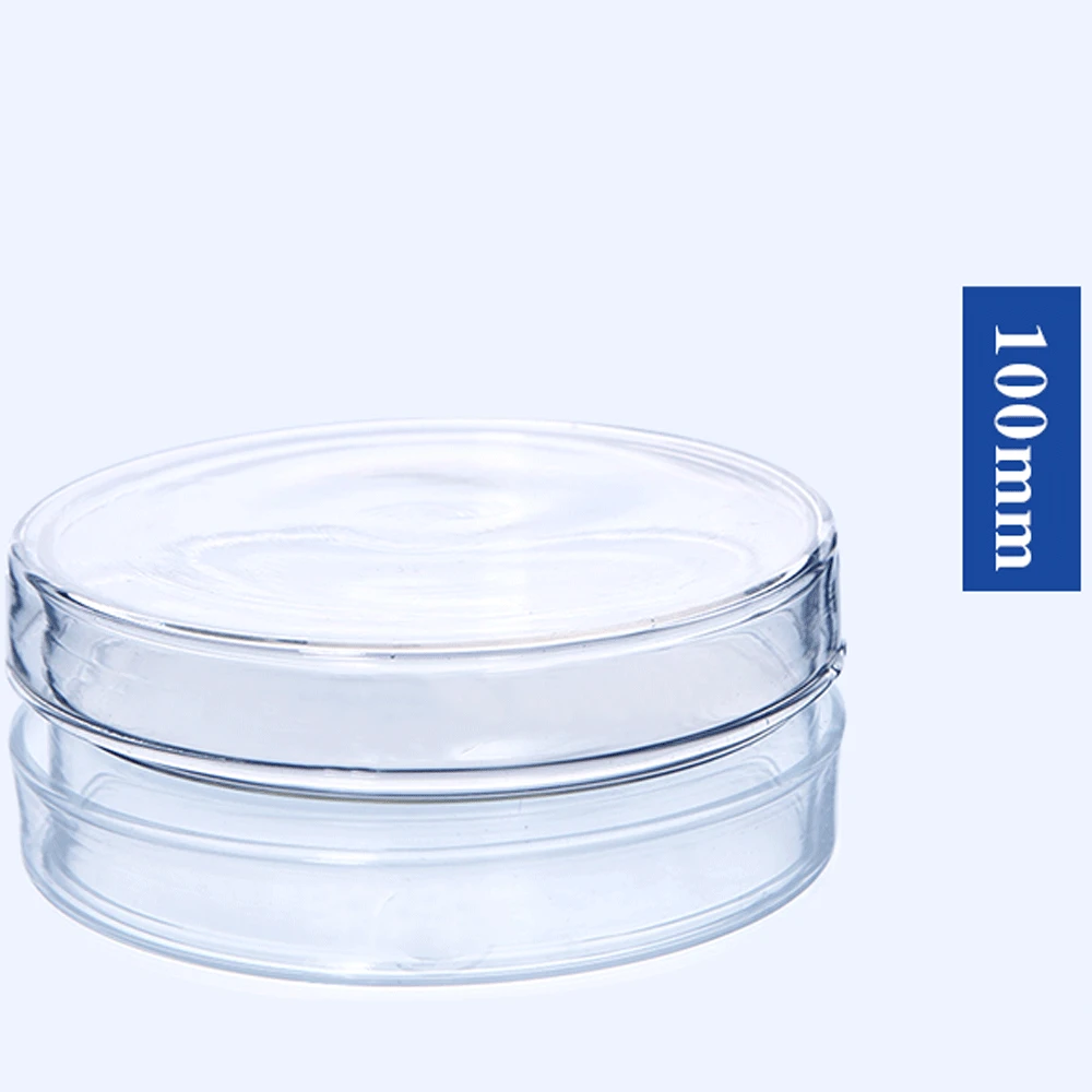 60 75 90 100 120 150mm Glass Tissue Culture Dish Petri Labrotary Glassware Chemical Experiment