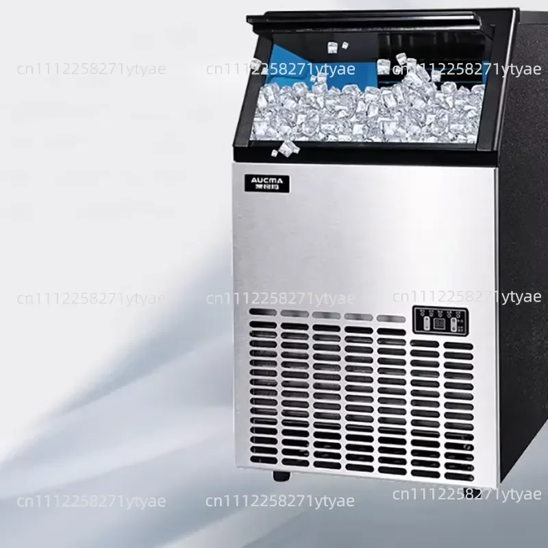 Commercial Ice Machine Stainless Steel Ice Machine Low Power and Large Capacity Suitable for Store Use