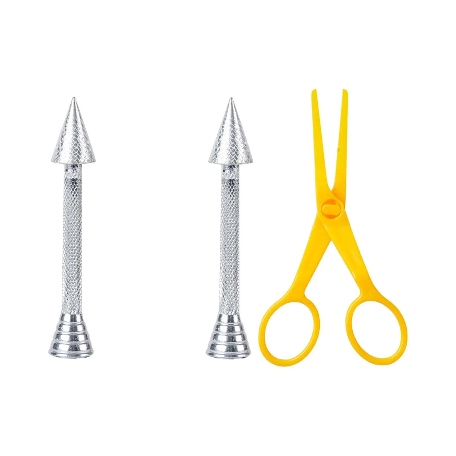 

Cake Decorating Tool Cake Piping Rod, DIY Korean Flower Sticks Aluminium Alloy for Pastry Desserts Coffee Cupcakes Sugar