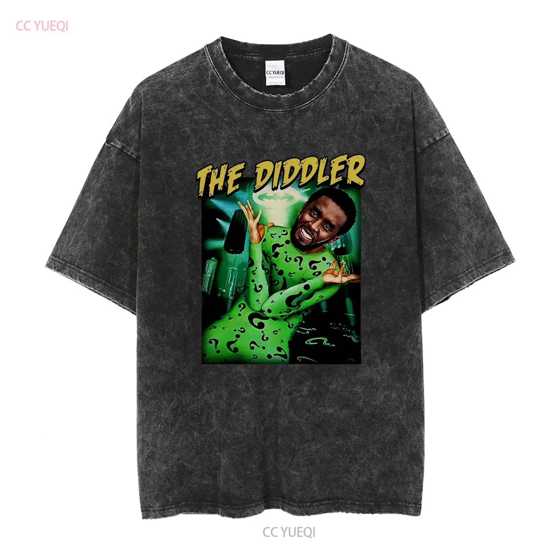 The Diddler Ironic T Shirt Sean Diddy Combs Funny P Goes to Prison unisex Weirdcore Meme KM15 long or short sleeves vintage