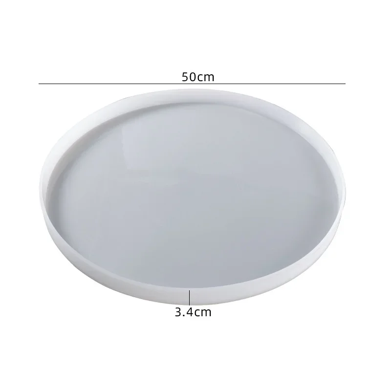 Stampo in resina epossidica di cristallo fai da te grande tavolo rotondo ornamento fiume che fa stampo in Silicone