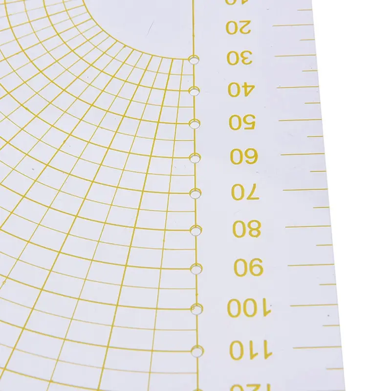 Transparent Acrylic Sector Patchwork Ruler Cutting Ruler Measuring, Drawing Tools DIY Sewing And Quilting