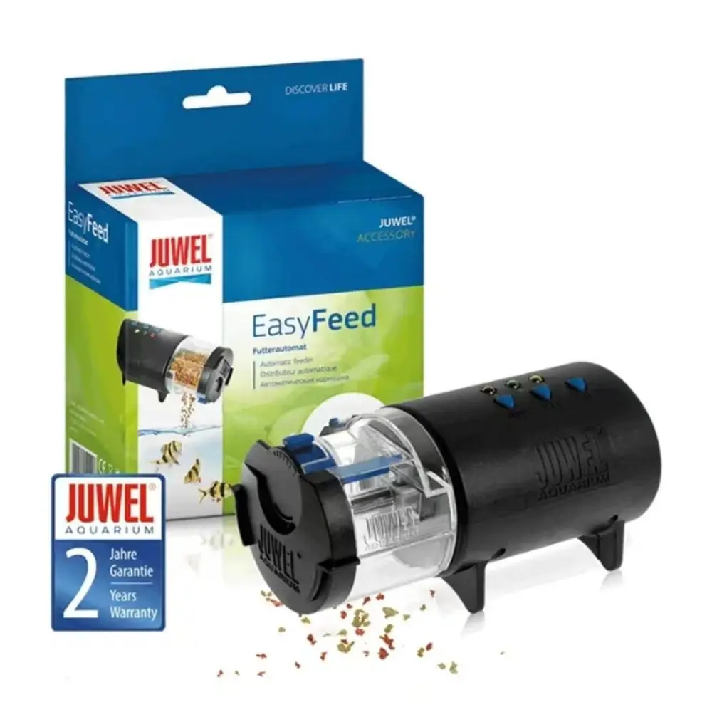

JUWEL EasyFeed Automatic Fish Feeder Fish Tank Aquarium Food Automatic Timer Feeding Dispenser Adjustable Auto Feeder