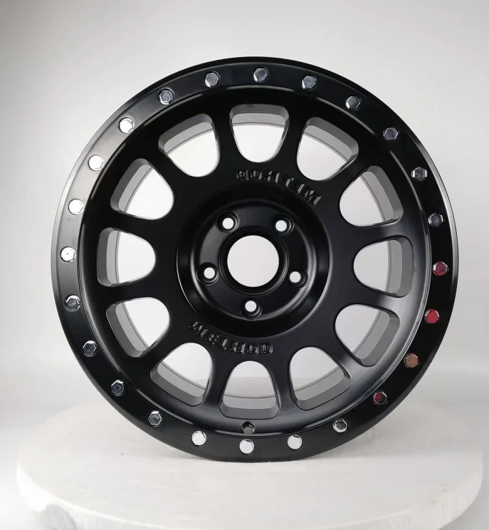 1pcs Matte Black SUV Wheels Mesh Design 17inch 5x127 5x150 Off-road Aluminum Alloy Wheels 139.7mm PCD
