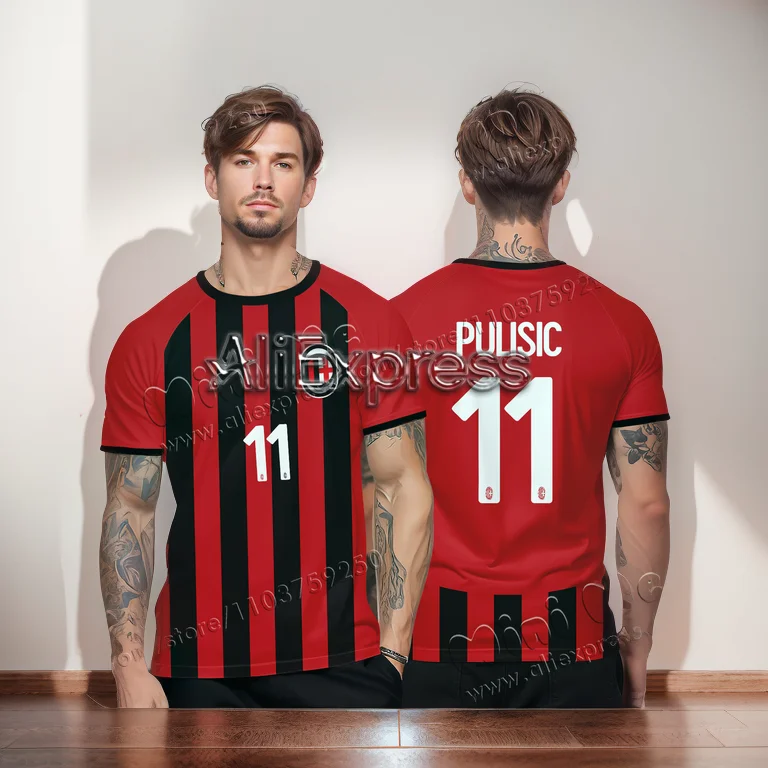 24-25 A/C MLAN Footballer 125th Anniversary Special Edition Jerseys T-Shirts Short Sleeved Polyester Sports Soccer Baller Team