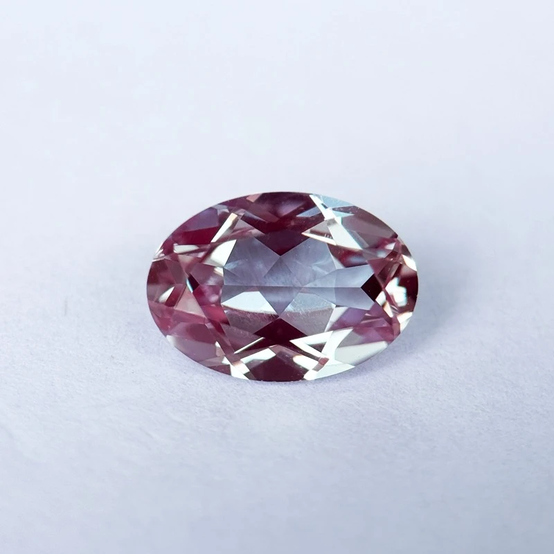 Synthetischer Alexandrit-Edelstein 10x14mm Farbwechselstein Ovale Form DIY Schmuck mit Zertifikat – Detail 2