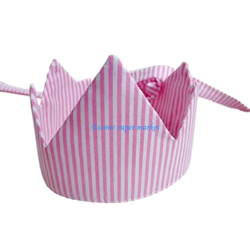 

090B Stylish Adjustable Toddler Crowns Accessory Safe Soft Newborn Celebration Crowns