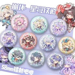 Sunday Robin Black Swan Firefly Badges Pins Anime Honkai Star Rail Vrouwen Broche Mode Schattige Cosplay Broches Voor Tas Accessorie