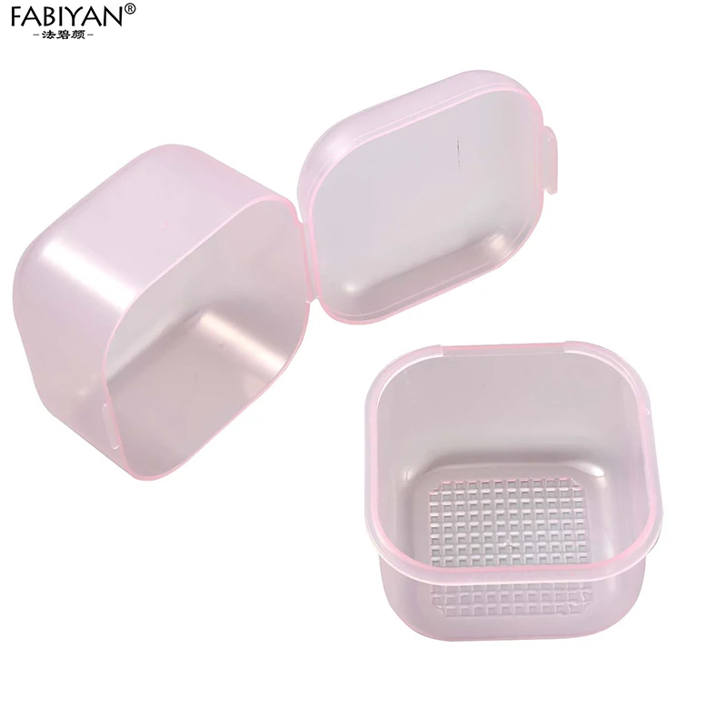 Nail Bits Disinfection Box Double Layer Filtration Cleaning Box Portable Manicure Storage Case Nail Brush Cleaning Container