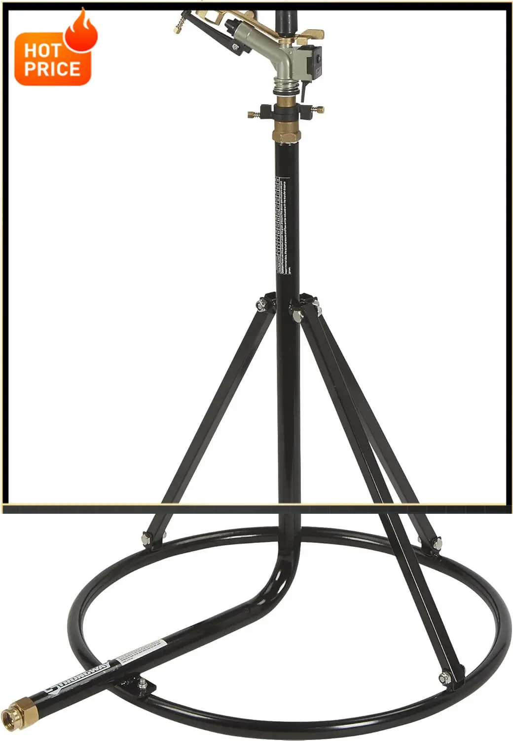 

Бестселлер: Трехногий разбрызгиватель с круглым основанием - 1 дюйм. Насадка с 3 форсунками, диаметр 120 футов. Зона покрытия