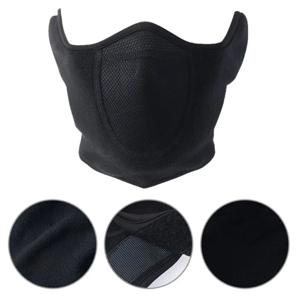 Winter Balaclava Fleece Warmer Motorcycle Face Mask Breathable Half Ski Mask Scarf Motorbike Cycling Bicycle Biker Mask