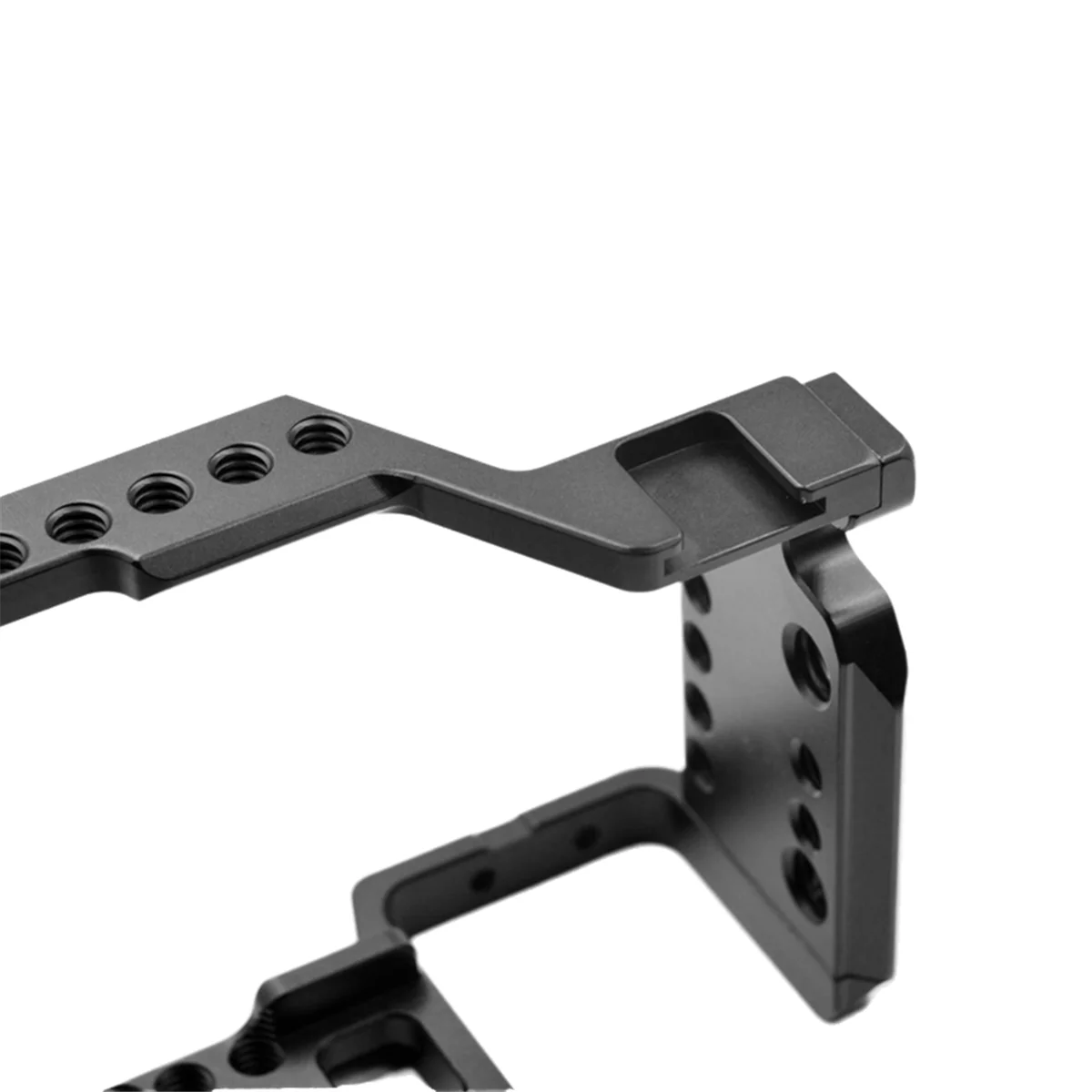 ABAB Aluminum Alloy Camera Cage Rig with Cold Shoe Mount for A6000/A6300/A6400/A6500 Cameras Black
