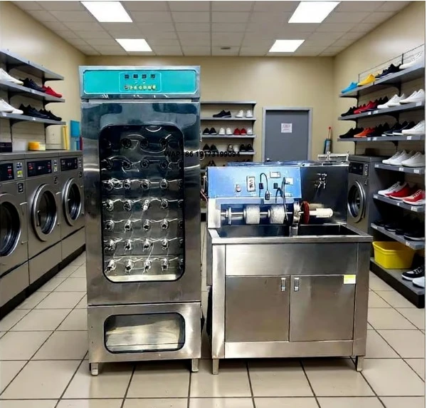 Industrial and Commercial Shoe Washer and Shoe Dryer Stainless Steel Electric  Shoes  New Condition Washer