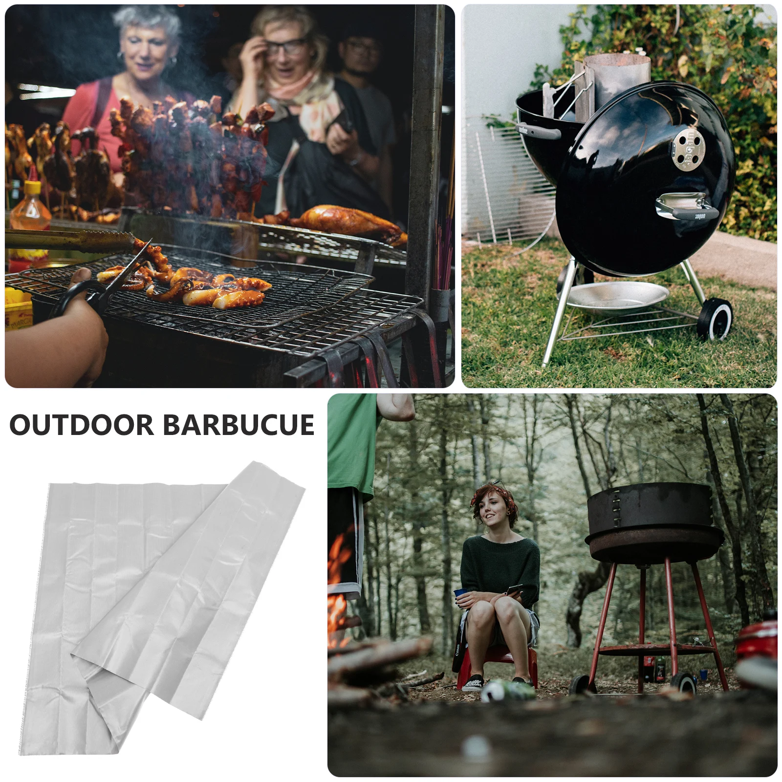 

Fireproof Pad BBQ Mat Durable Outdoor Grill Blanket Practical Flame Retardant Heat Insulation Picnic Barbecue Accessory Portable