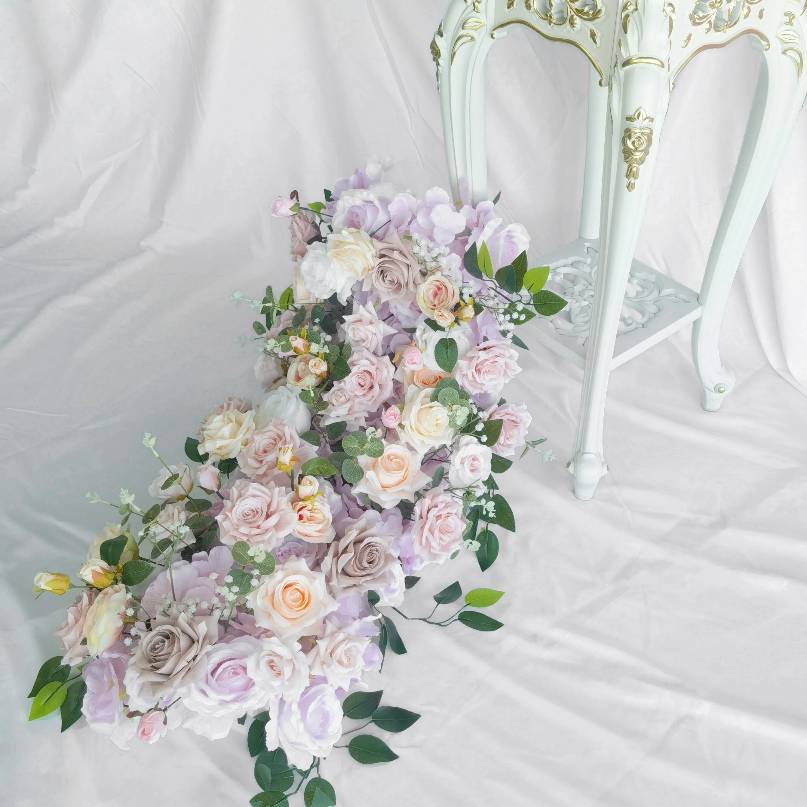 

&c Custom Artificial Flower for Wedding Decoration Road Table Artificial Flower Wedding Artificial Flower Runner