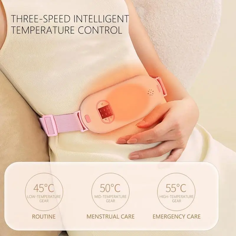 

Portable Menstrual Heating Pad Warm Palace Waist Belt Period Cramp Massager Menstrual Heating Pad Dysmenorrhea Relieving Belt