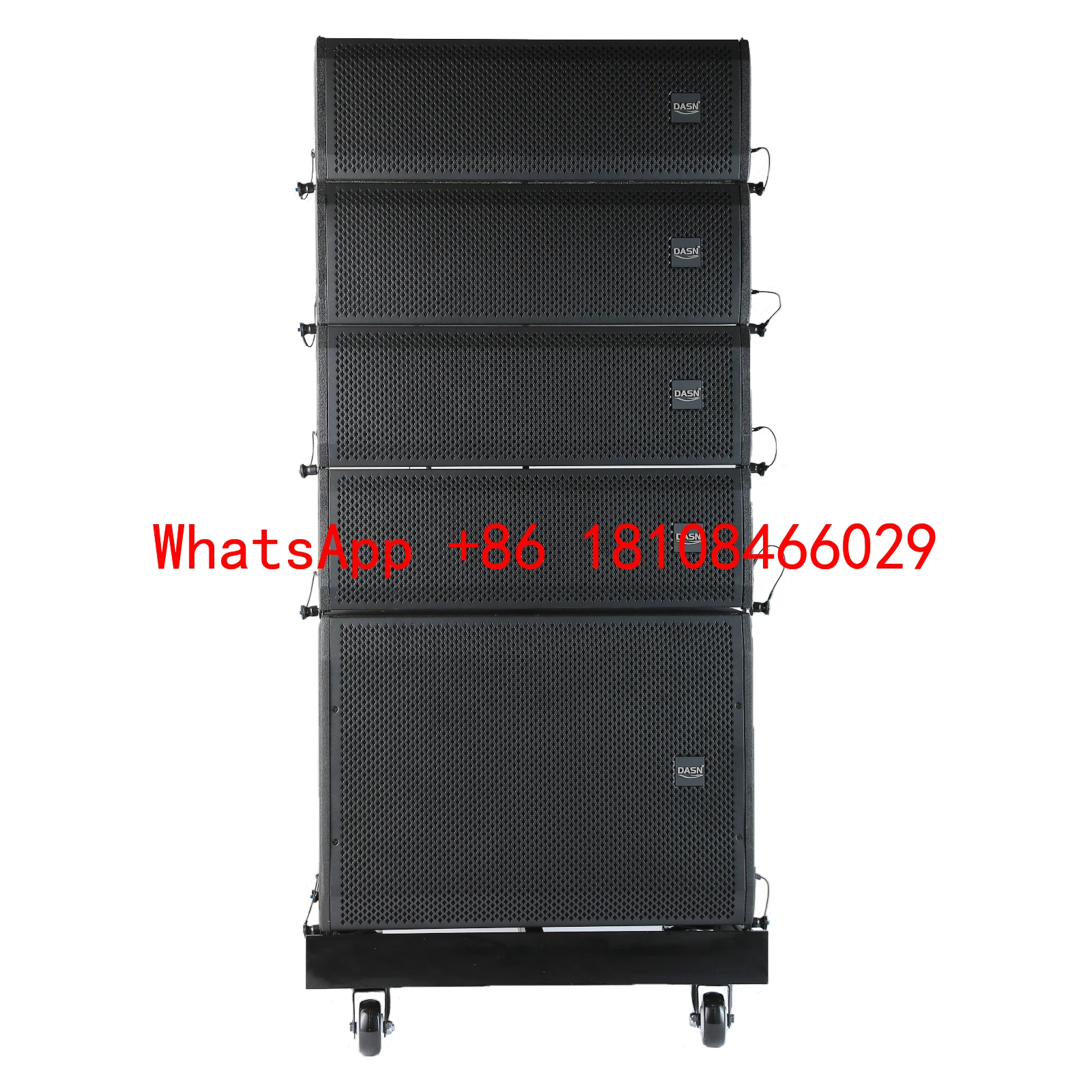 

DASN LA2 1000W RMS Powered Speaker Active Concert Stage Line Array Speaker Sound System Subwoofer