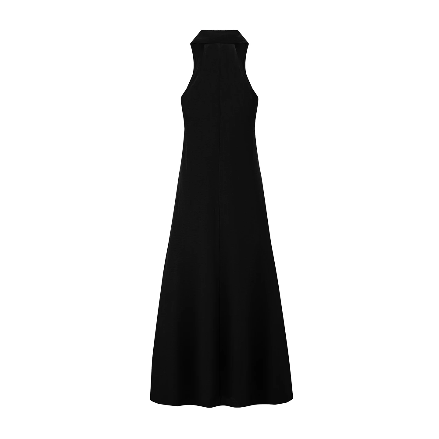 Europäisches und amerikanisches neues lässiges Resort-Kleid für Damen, ärmellos, atmungsaktiv, einfarbig, V-Ausschnitt, Frühjahr/Sommer 2026 – Detail 8