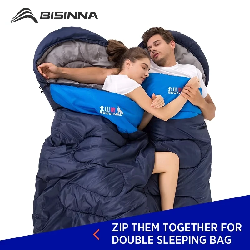 BISINNA Camping Sleeping Bag Ultralight Waterproof  4Season Warm Envelope Backpacking Sleeping Bags for Outdoor Traveling Hiking