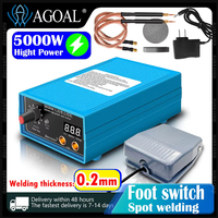 High Power 5000W Spot Welding Handheld Machine Portable 0-800A Current Adjustable Welders for 18650 Battery