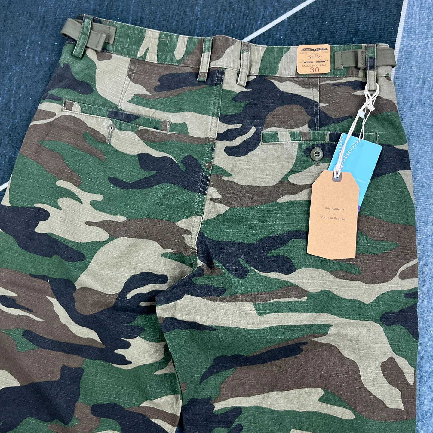 Pantalones de camuflaje 100% algodón, pantalones largos informales de pierna recta para primavera y otoño, pantalones de trabajo para deportes al aire libre para hombres
