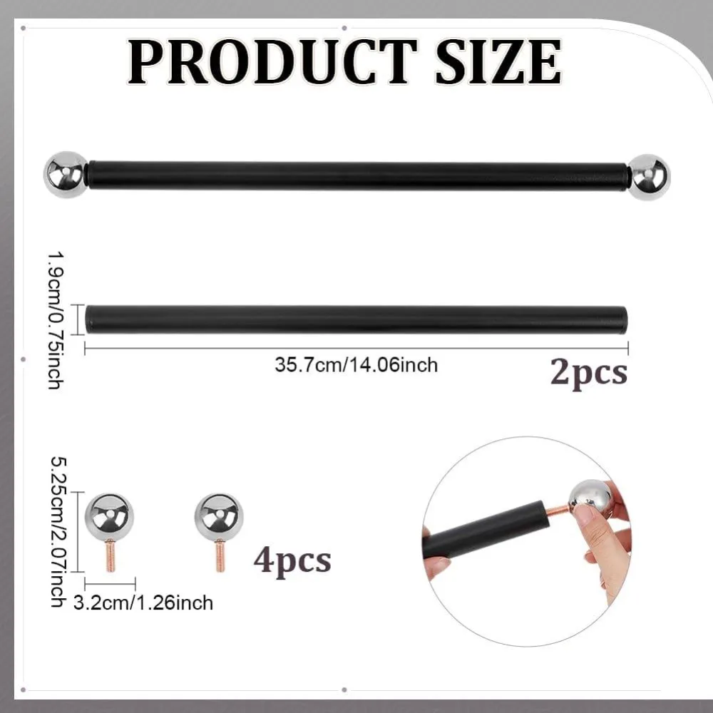 2 Sets Lamp Post Arm 14 Inch Lamppost Bar Arm Ladder Rest Arm Replacement with Removable Knobs for Outdoor Yard Post and Poles