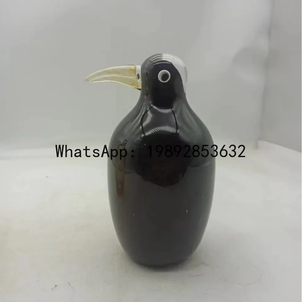 

Tabletop Ornaments Amber Black Vintage Contrast Blown Glass Crafts