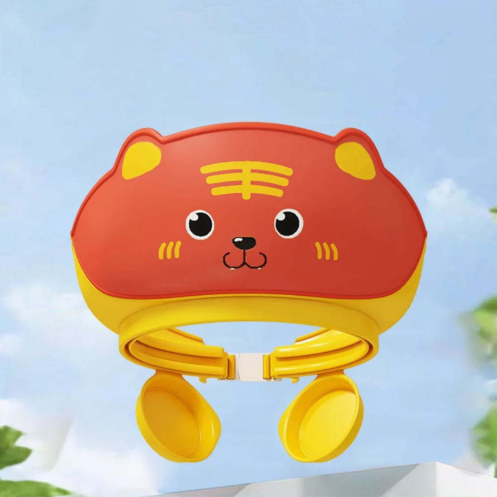

Cute Animal Shape Baby Shower Cap Soft Eye Ear Protection Baby Shampoo Cap Waterproof Adjustable Children's Bath Cap